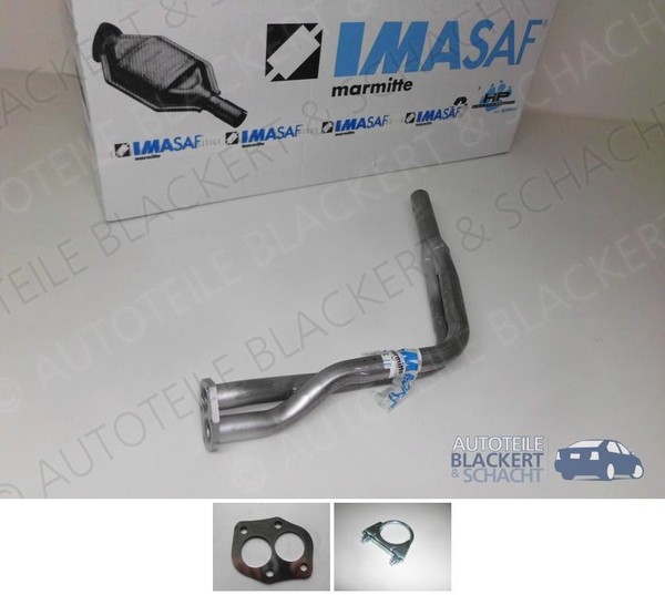 Imasaf Auspuff Hosenrohr + Anbauteile für Fiat Ritmo Bertone Cabriolet 85 1.5-image
