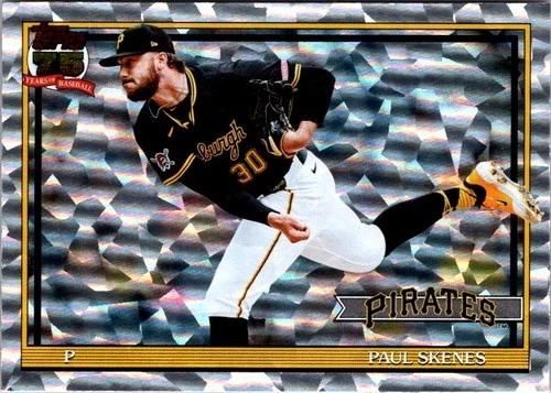 2026 Topps Series 1 Paul Skenes T91-50 75th Anniversary Foil Baseball Card