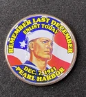 Colorized Kennedy Half Dollar World War II Remember Last December Free Shipping