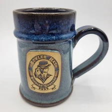 Sunset Hill Stoneware Tankard Mug Beer Stein Bowler Hat Brewing Company 2022 New