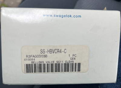 Swagelok SS-HBVCR4-C Faltenbalgventil neu in OVP