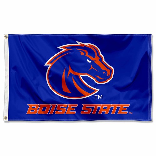 Boise State Broncos University Large College Flag - 3x5 Feet, Durable Polyester, Officially Licensed, With Grommets