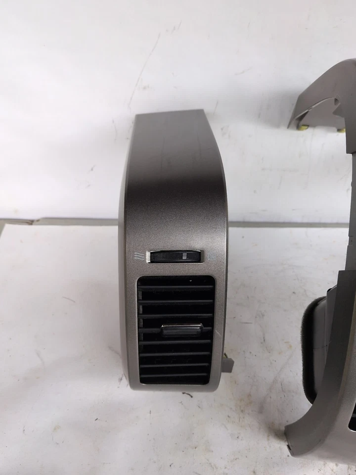2004-2009 Toyota Prius Silver Dash A/C Heat Air Vents Guarnição Painel Moldura Conjunto de 3 - Imagem 2 de 4