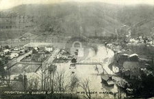 Suburb of Mannington, Marion County, WV Underwater 1908 RPPC Postcard COPY