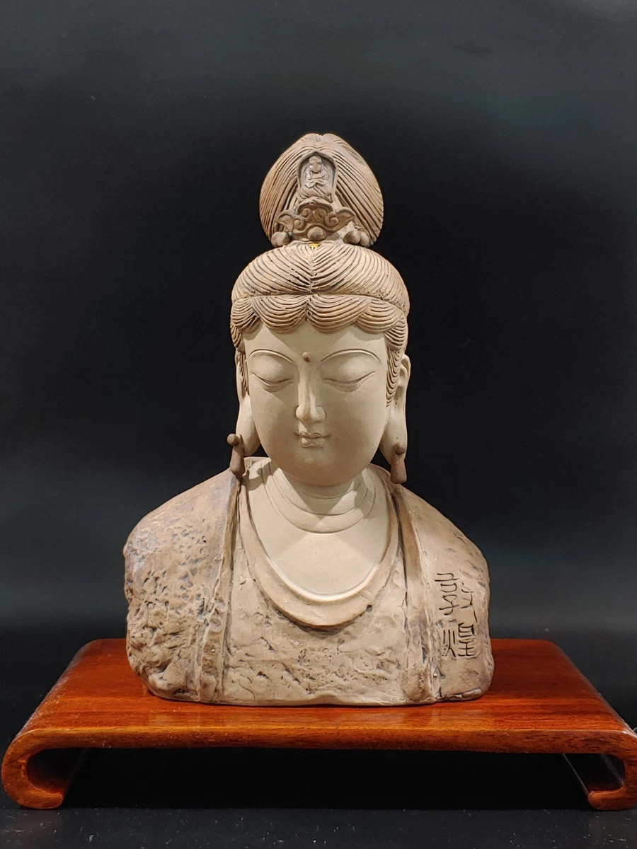 陶瓷中国古董佛像和棕色雕像| eBay