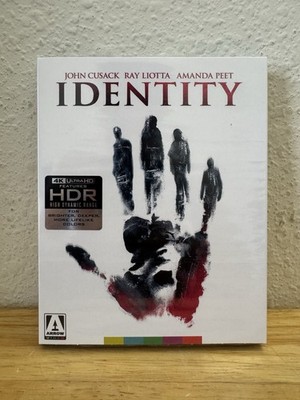 Identity [4K Ultra HD, 2026) Arrow Limited Edition Factory Sealed SHIPS FREE!!!