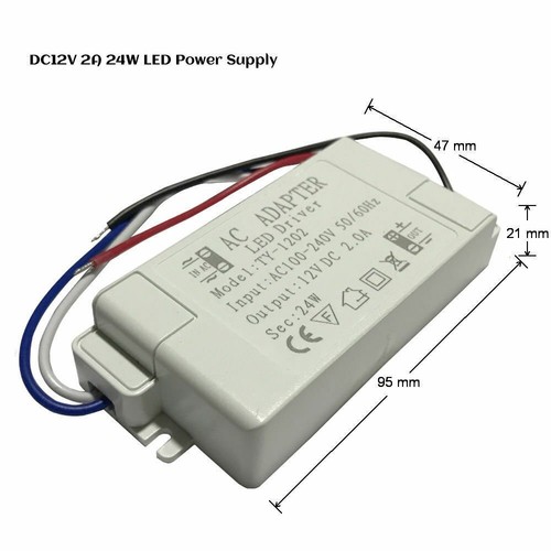Adaptador de fuente de alimentación 12V Transformadores LED AC 240V-DC 12V para tiras de LED - Imagen 33 de 49