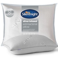 Silentnight Wellbeing Collection Silver Infused Pillow Naturally Antibacterial