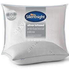 Silentnight Wellbeing Collection Silver Infused Pillow Naturally Antibacterial