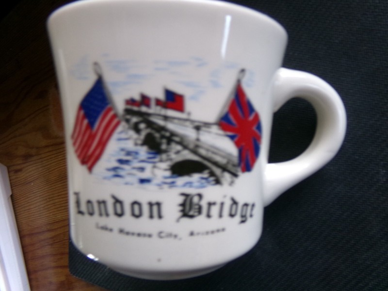 Vintage "London Bridge Lake HavasuCity, Arizona " Coffee Mug "Made In England"