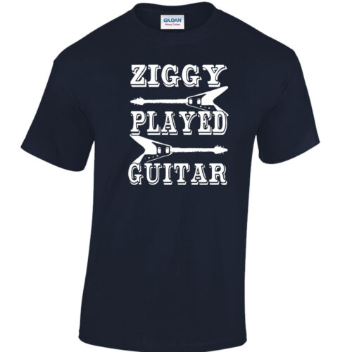 T-Shirt David Bowie Ziggy Stardust Ziggy gespielte Gitarre - Bild 1 von 2
