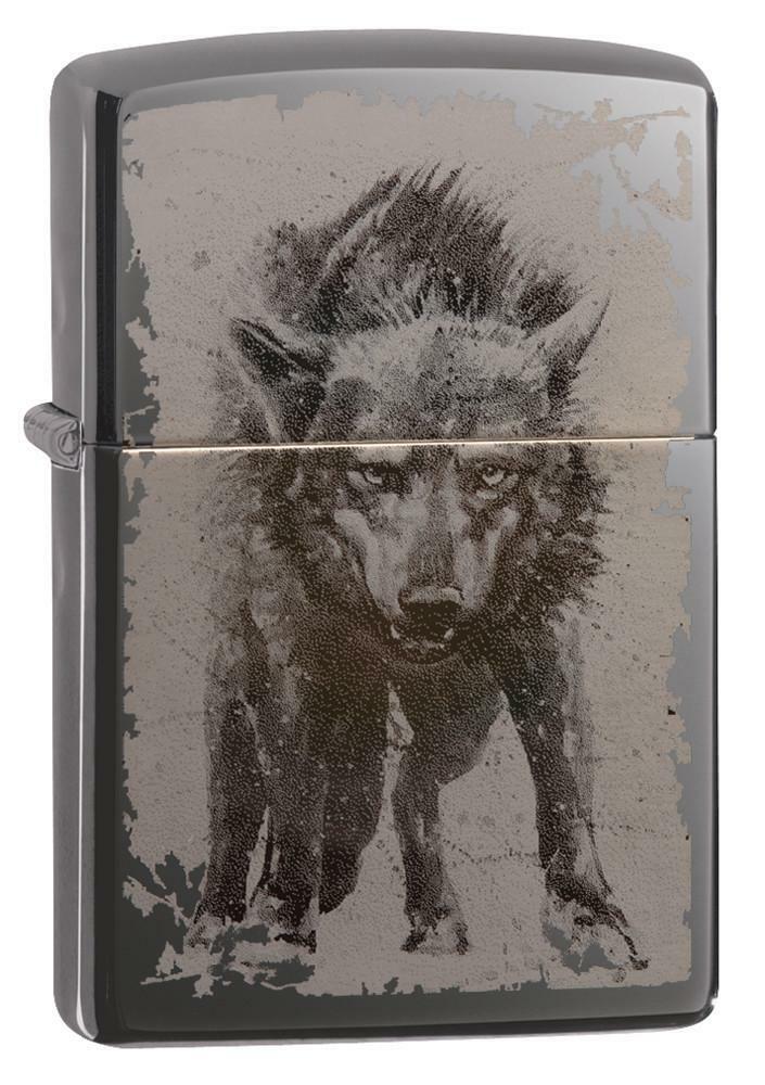 コレクション zippo Zippo Windproof Lighter With Photo Image Attacking Wolf Design