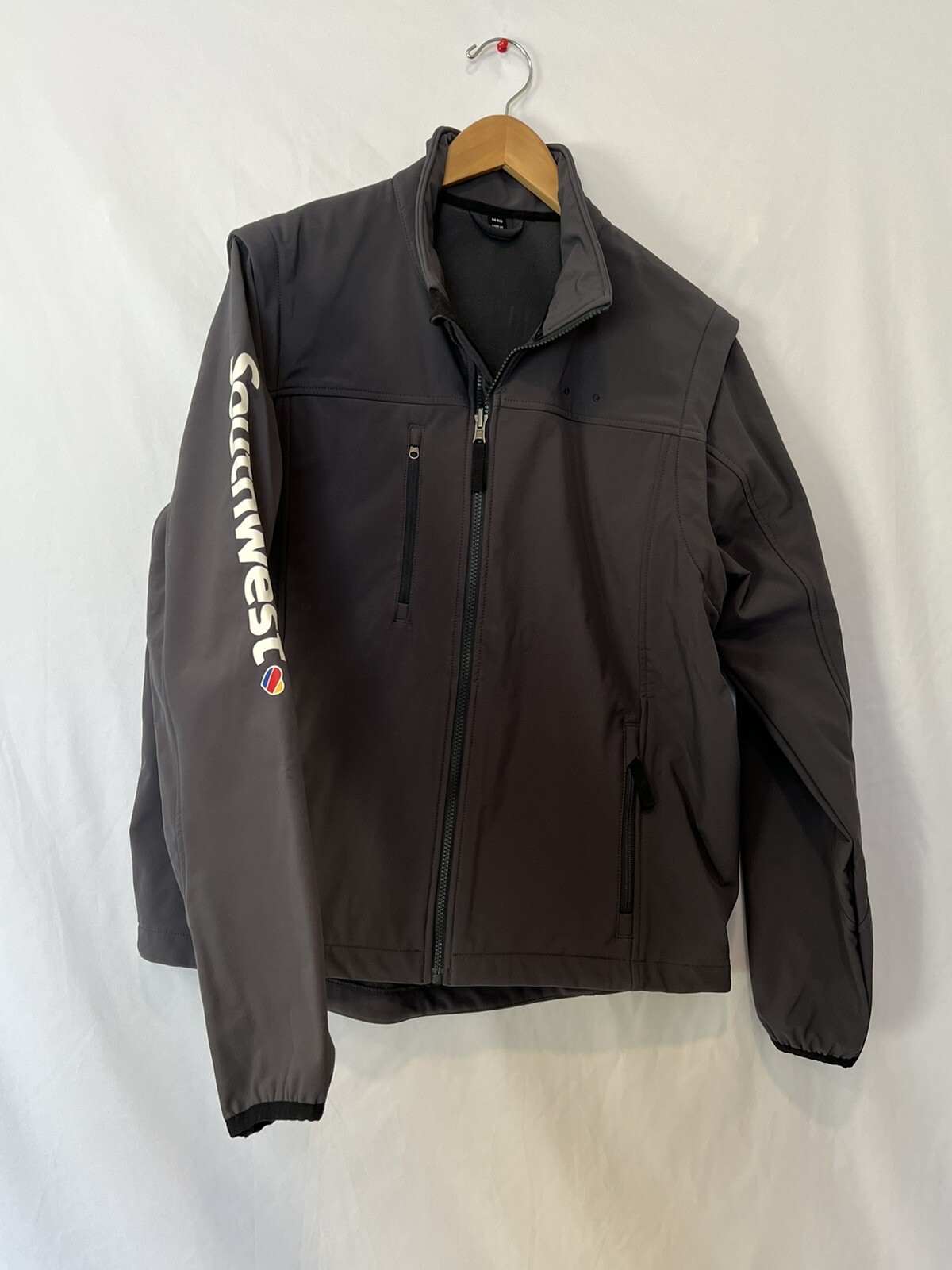 Southwest Airlines Insulated Coat Navy Blue Size Medium M Cintas Vest