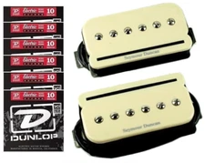 Seymour Duncan P-Rails SHPR-1s Cream Pickup Set P 90 Humbucker ( 6 STRING SETS )