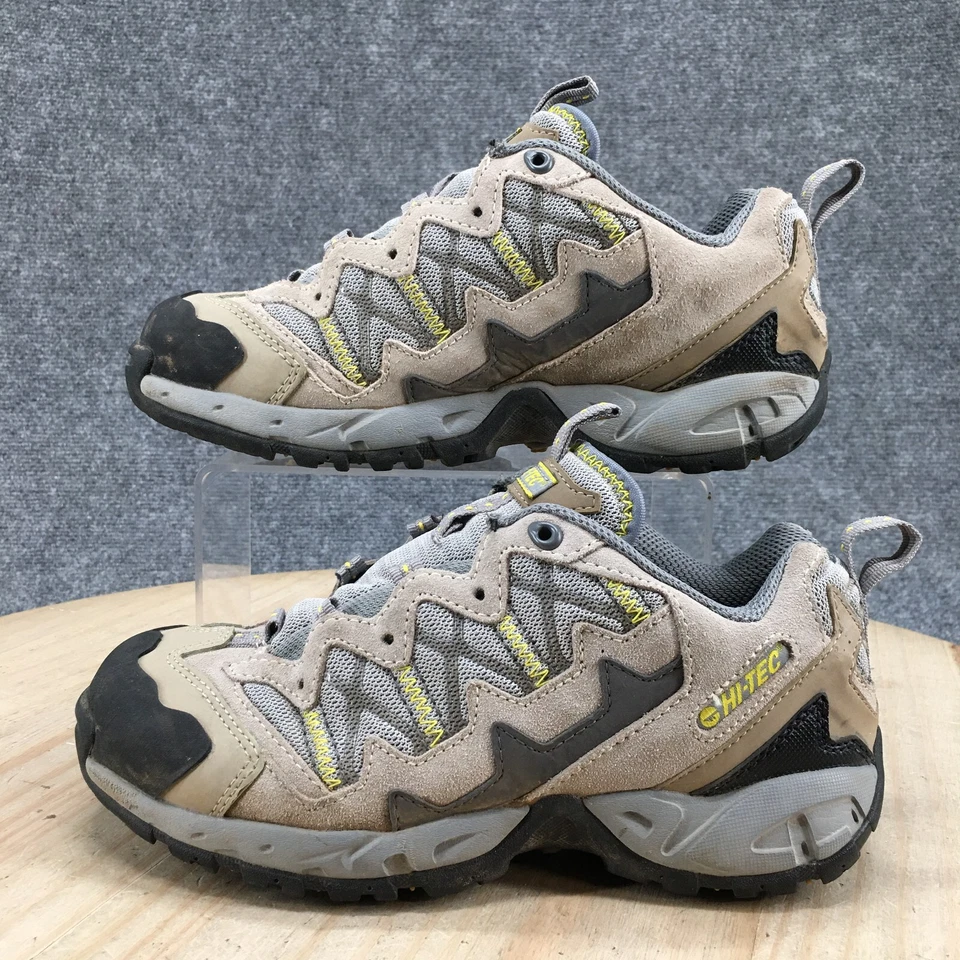 Tênis Hi Tec Feminino 6.5 Multiterra Atlético Caminhada Baixo Cinza Marrom Camurça - Imagem 2 de 4