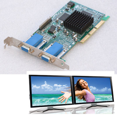 GUTE LAUTLOSE DUALHEAD 3D GRAFIKKARTE F 2 DISPLAYS MATROX G45+MDHA16DLXB #G19 MM
