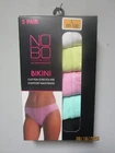 No Boundaries Women 5-Pr Bikini Solid Cotton Stretch Rib Underwear Sz L (11-13)