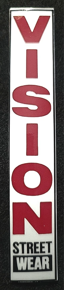 VISION STREET WEAR STICKER STYLE "VERTICAL VISION" 5 1/2 X 1" GLOSSY