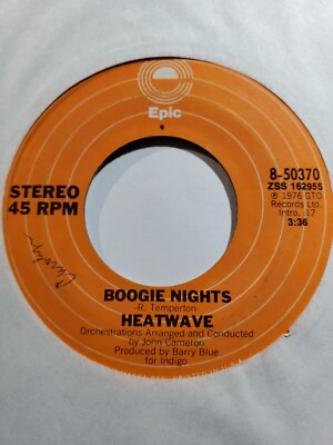 HEATWAVE - Boogie Nights / All You Do is Dial 1977 45RPM VG F50