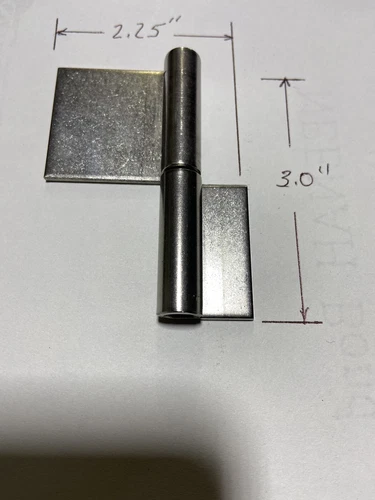 4 3x2.25 inches Weld On Lift Off Hinges Detachable Door Hinge 304 Stainless
