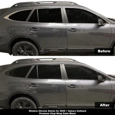 Crux Motorsports Window Chrome Blackout Kit for 2020 + Subaru Outback