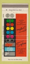 Matchbook Cover - Safran Color Printing Detroit MI 30 Strike