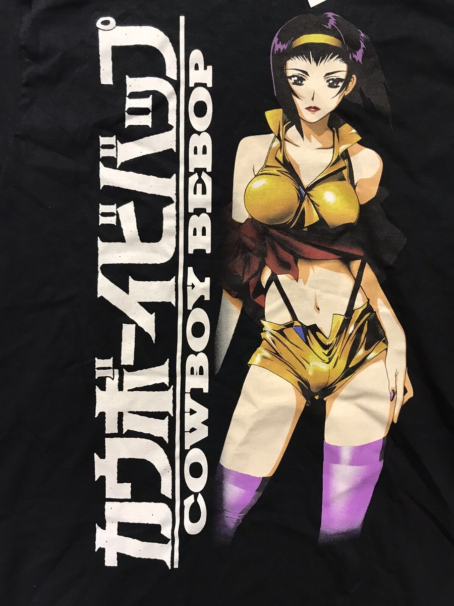 Cowboy Bebop Logo With Faye Anime Officially Licensed Adult Cowboy Bebop Logo With Faye Anime Officially Licensed Adult