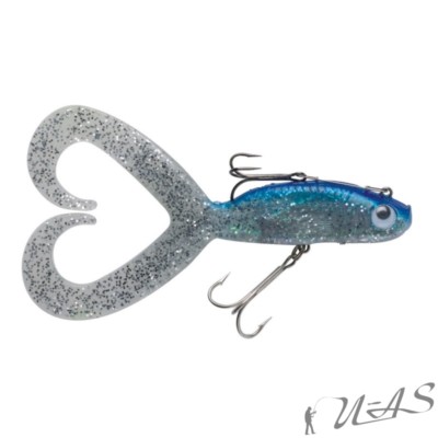 DAM FZ Deep Down Twirls Pilker & Schleppköder Blau 360G Gummifisch Shad Lure Kva