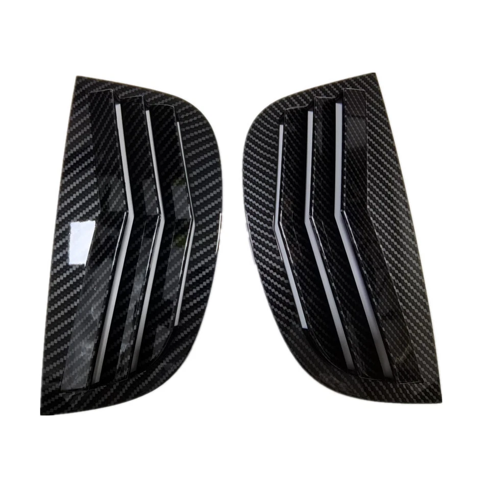 Carbon Fiber Rear Window Quarter Louver Cover For Peugeot 208 18-24/ 308 14-20 - Image 4 of 4
