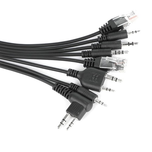 8 in 1 USB Programming Cable for Two Way Radio Walkie Talkie with Disc Driver - Zdjęcie 6 z 8