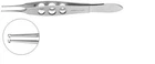 Fechtner Conjunctiva Forceps very delicate ring shaped tips with tying platform