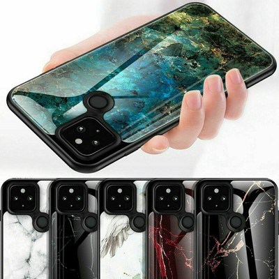 Bling Marble Glass Phone Case For Huawei Enjoy 8 9 Nova 5 6 7 8 Y5P Y9A P Smart