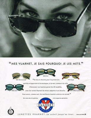 REKLAME WERBUNG 035 1994 VUARNET Coll Sonnenbrille