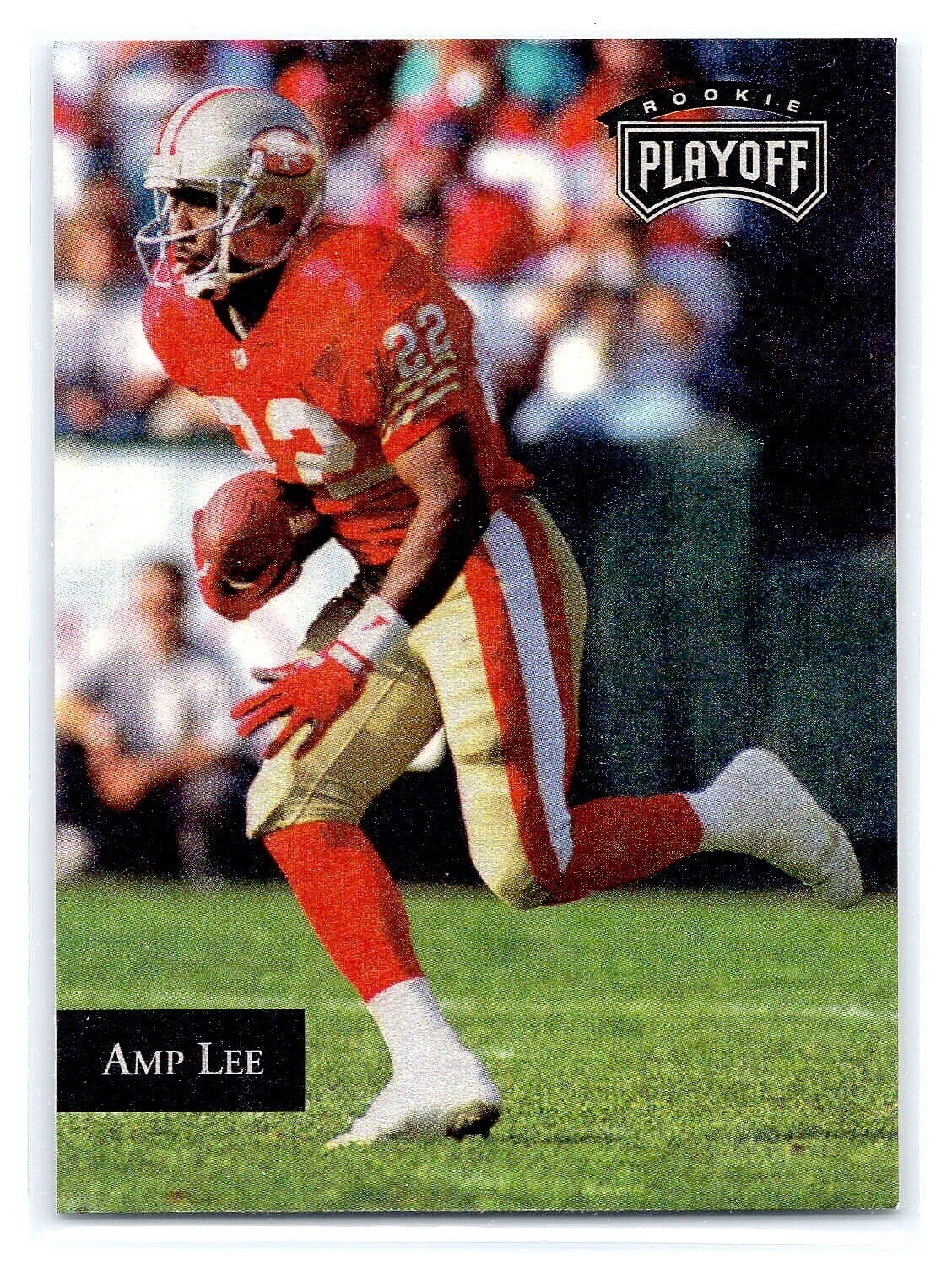 1992 Playoff Football #149 Amp Lee  RC  RookieSan Francisco 49ers