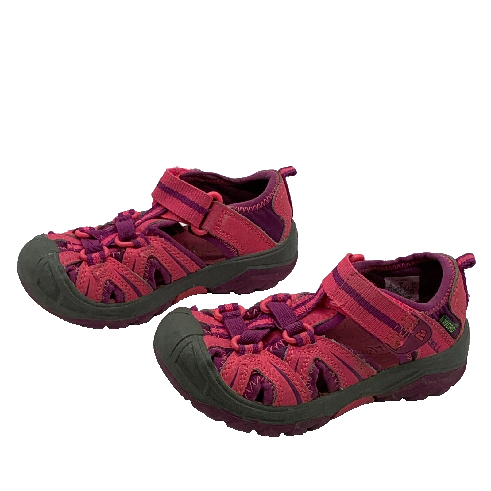 Merrell Hydro taglia 9 sandali bambino rosa viola grigio MC55689 acqua bambino giovane S2