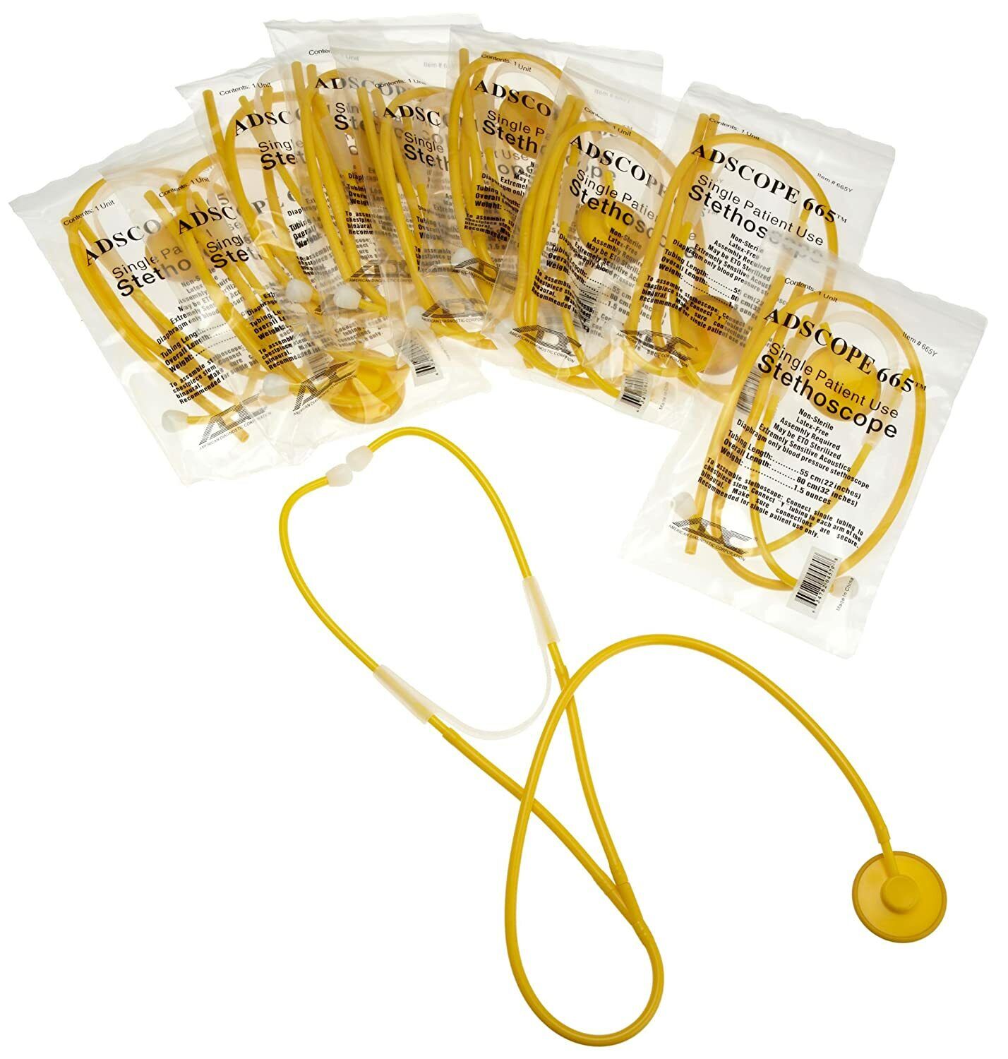 Finally Max 72% OFF popular brand ADC Proscope 665Y-10 Disposable Stethoscope Adult Diaphragm Onl