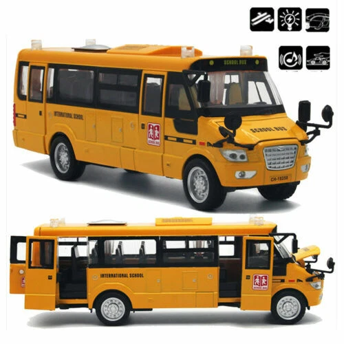 School Bus Plastic Contemporary Diecast Cars, Trucks & Vans