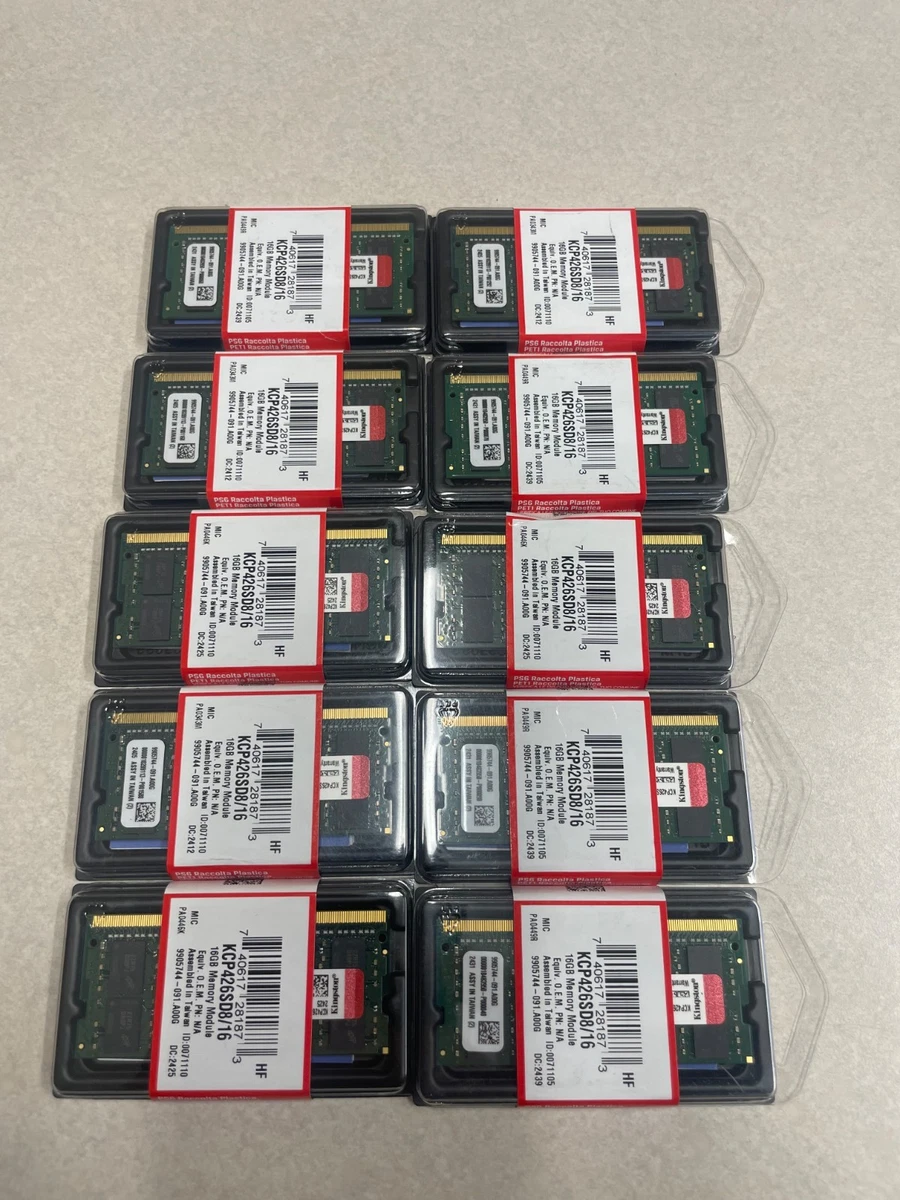 RAM Kingston 16GB PC4 2666V Per Server – UDIMM KSM26ES8/16HA Aperta Ma Mai Usata