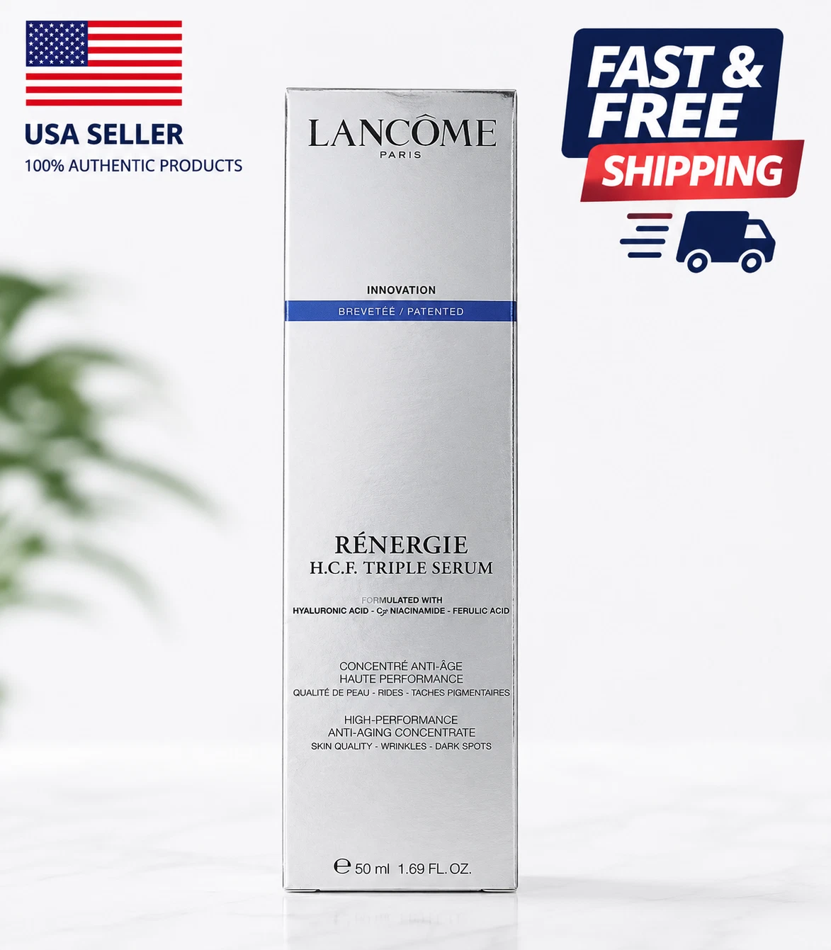 Lancôme Rénergie H.C.F. Triple Serum 50ml Anti-Wrinkle Firming Serum New In Box