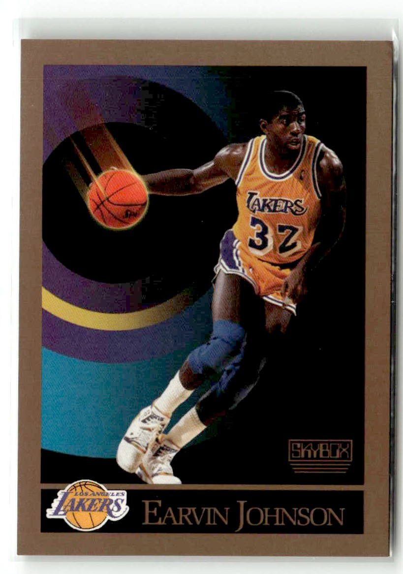 Earvin Johnson 1990-91 SkyBox #138 Los Angeles Lakers