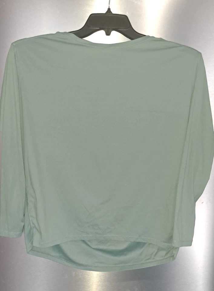 Ladies Lululemon Back In Action Long Sleeve Top Teal Athleisure Yoga Fitness 6 - Image 4 of 4