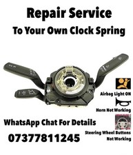 Audi A7 S7 RS7 2010 to 2017 Steering Wheel Clock Spring Squib Repair Service