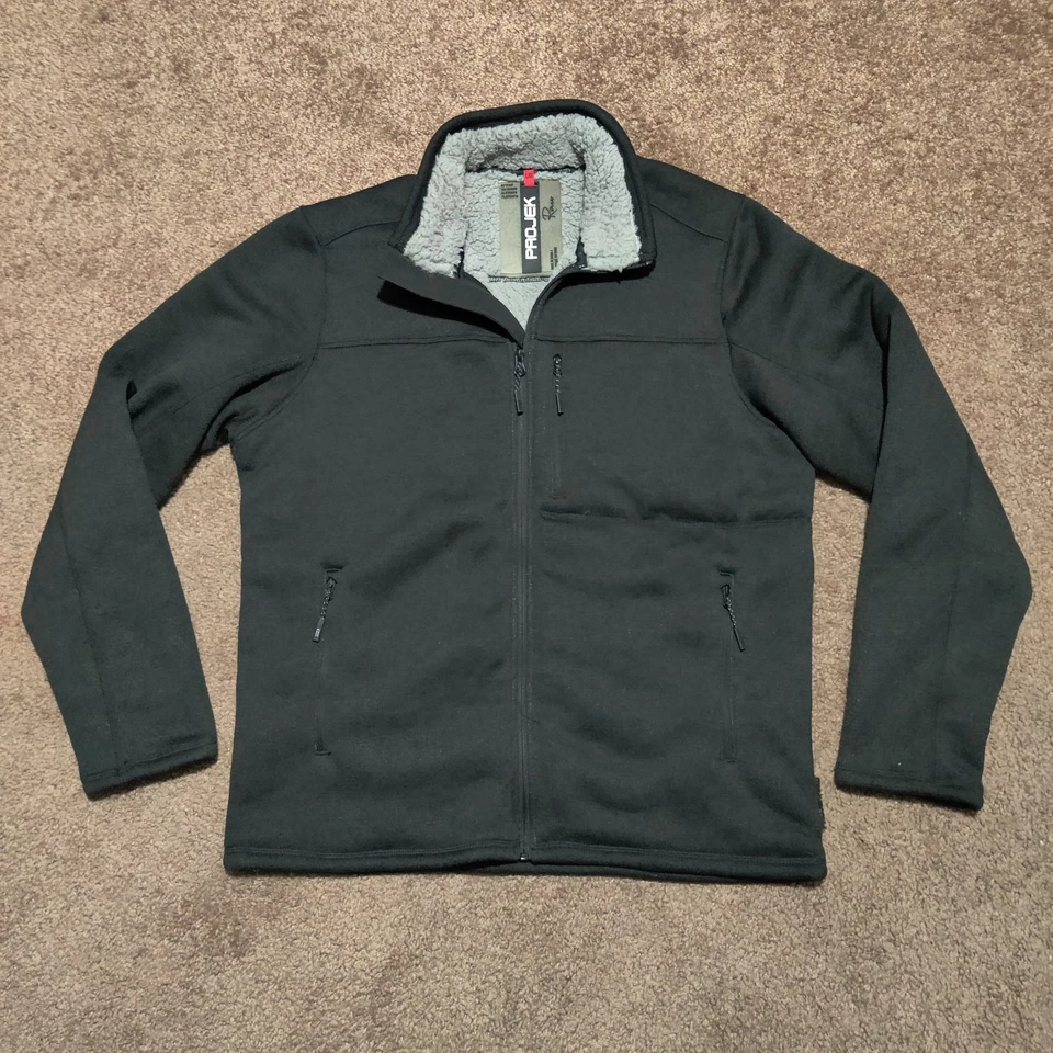 Projek Raw Sherpa Lined Jacket Mens Size L Full Zip Outdoor Multi Pocket New - Image 2 of 4