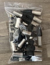 25 Neutrik  Male XLR New Style 3 Pin USED