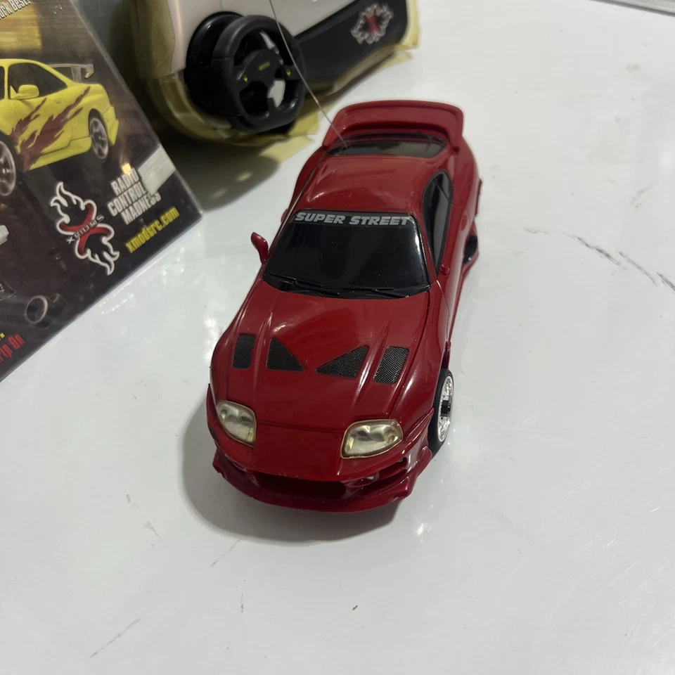 XMODS RC Red Toyota Supra Super Street Radio Controlled Mini Car Kit 2003 - Image 2 of 4