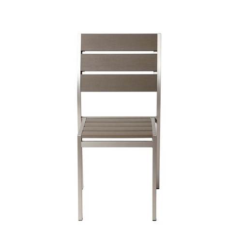 Pangea Home Breeze 7-piece Modern Aluminum Frame Patio Dining Set in Gray - Afbeelding 8 van 9