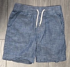 Baby GAP Toddler Boy's Easy Pull-On Shorts- Indigo Chambray - Size 5T