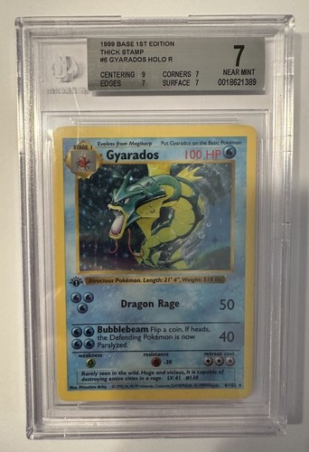 Gyarados (1st Edition) graded BGS 7 for sale on eBay