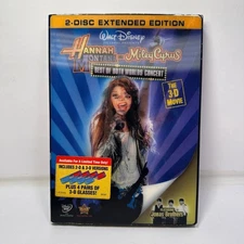 Hannah Montana Miley Cyrus Best of Both Worlds Concert 2 Disc with 3D glasses