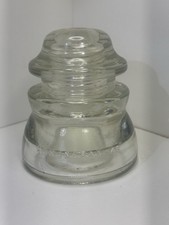 Vintage Hemingray 45 Clear Glass Telephone Pole Insulator 67-45 Made In USA